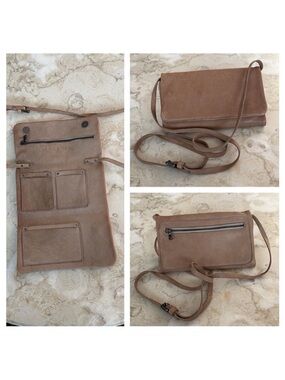 Soho Bags Made In Italy Leather Compact Crossbody Organizer Bag